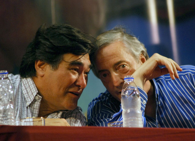 Carlos Zannini junto a Néstor Kirchner - Foto: OPI Santa Cruz/Francisco Muñoz