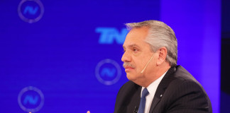 El Presidente Alberto Fernández en A dos Voces en TN - Foto: Twitter