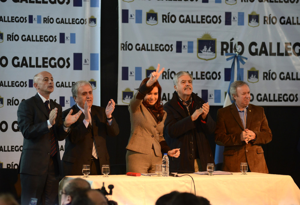 El sábado, 31 de Mayo de 2014 desde Río Gallegos, Cristina Fernández - Foto: OPI Santa Cruz/Francisco Muñoz