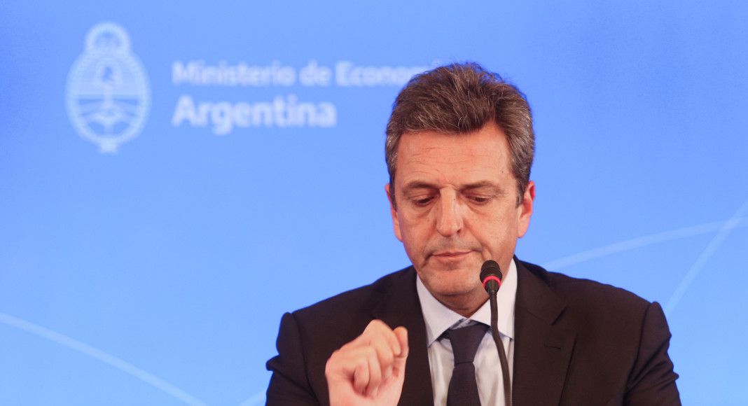 El ministro de Economía, Sergio Massa, durante el anuncio de las nuevas medidas - Foto: NA
