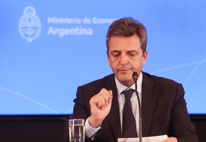 El ministro de Economía, Sergio Massa, durante el anuncio de las nuevas medidas - Foto: NA