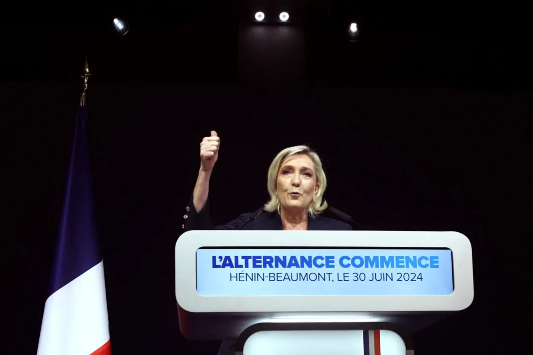 Marine Le Pen ha ganado la primera ronda de las elecciones parlamentarias en Francia - Foto: NA