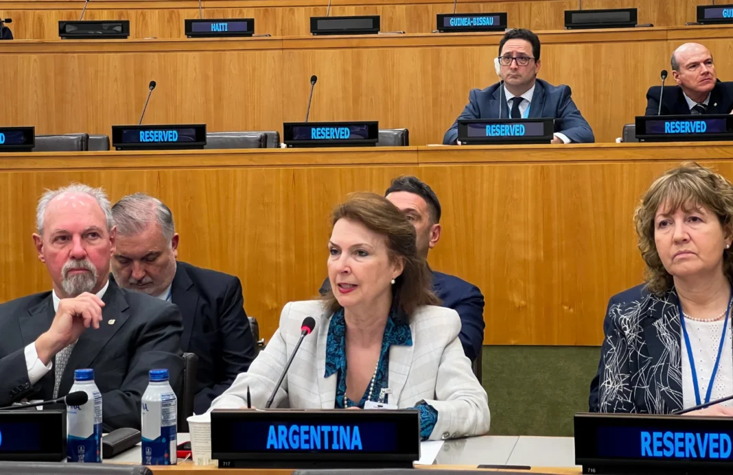 La ministra de Relaciones Exteriores de Argentina, Diana Mondino - Foto: NA