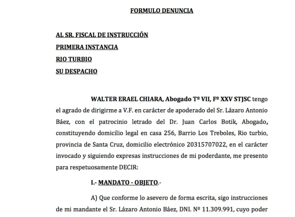 Lázaro comenzó a reclamarle a sus testaferros y presta nombres, la devolución de bienes de Austral Construcciones