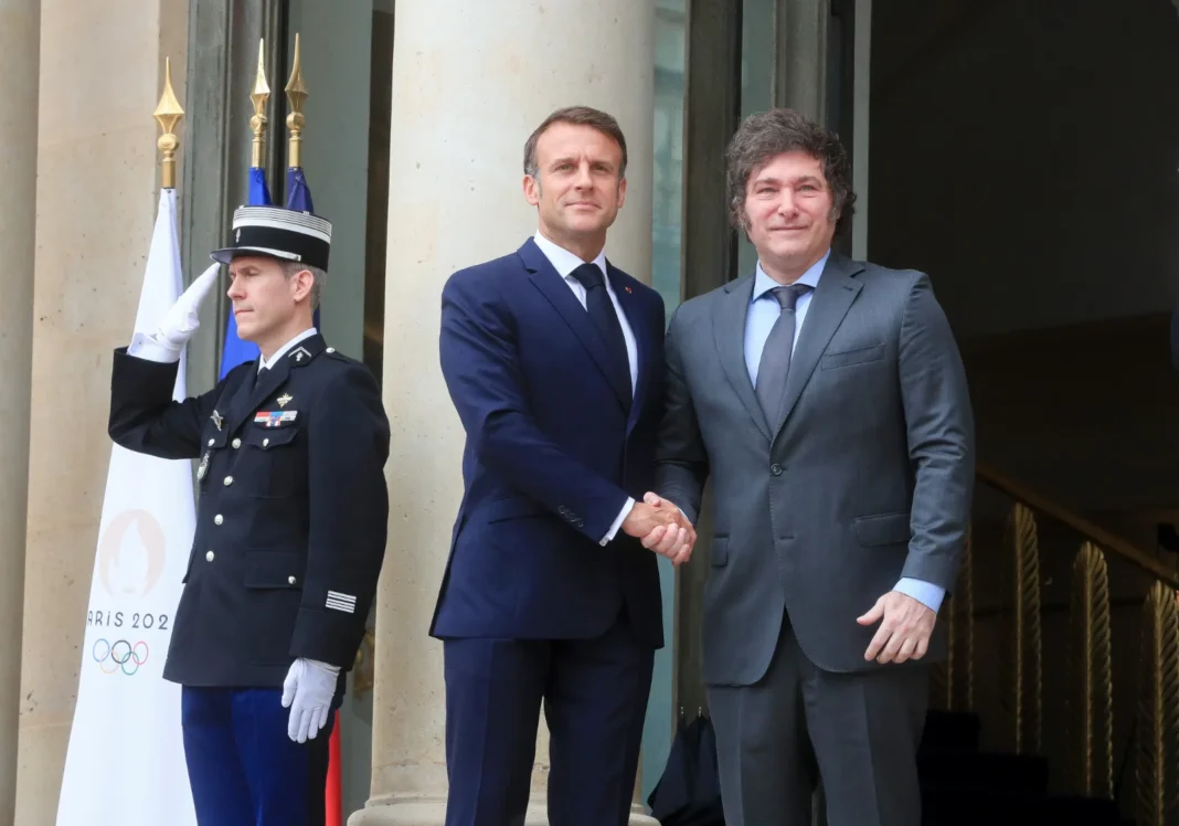 Javier Milei se reúne con Emmanuel Macron en París - Foto: Presidencia