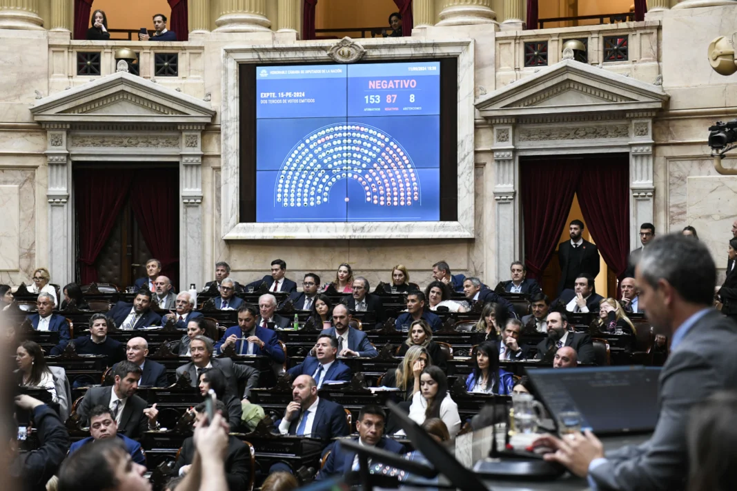 La Cámara de Diputados avala el veto de Milei a la reforma jubilatoria con apoyo clave del PRO - Foto: Prensa Diputados