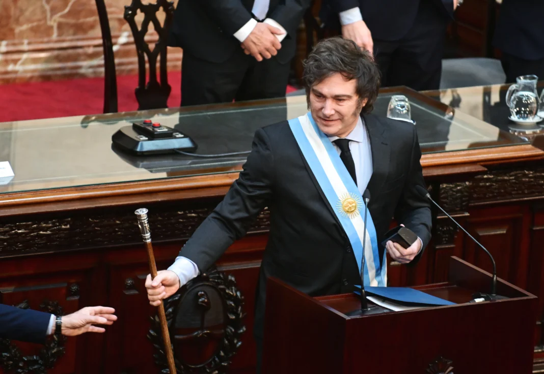 El Presidente Javier Milei presento el presupuesto 2025 - Foto: NA